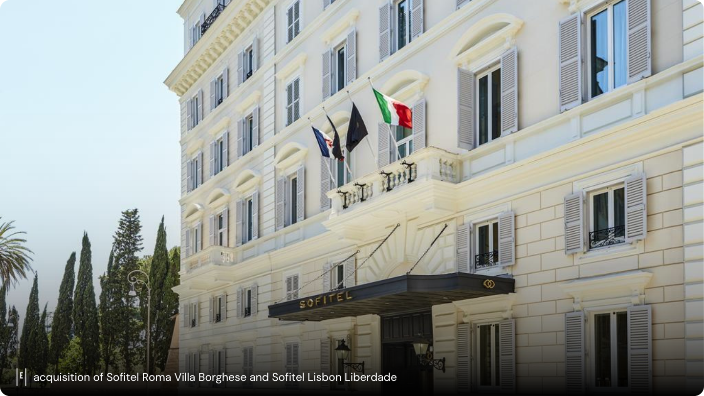 EXTENDAM continues its expansion in Europe with the acquisition of two landmark hotels.  The 78-room Sofitel Roma Villa Borghese, housed in a former 19th century palazzo, benefits from an outstanding location between Villa Medici, Via Veneto and Villa Borghese gardens. In Lisbon, the 163-room Sofitel Lisbon Liberdade boasts breathtaking views thanks to its location on…