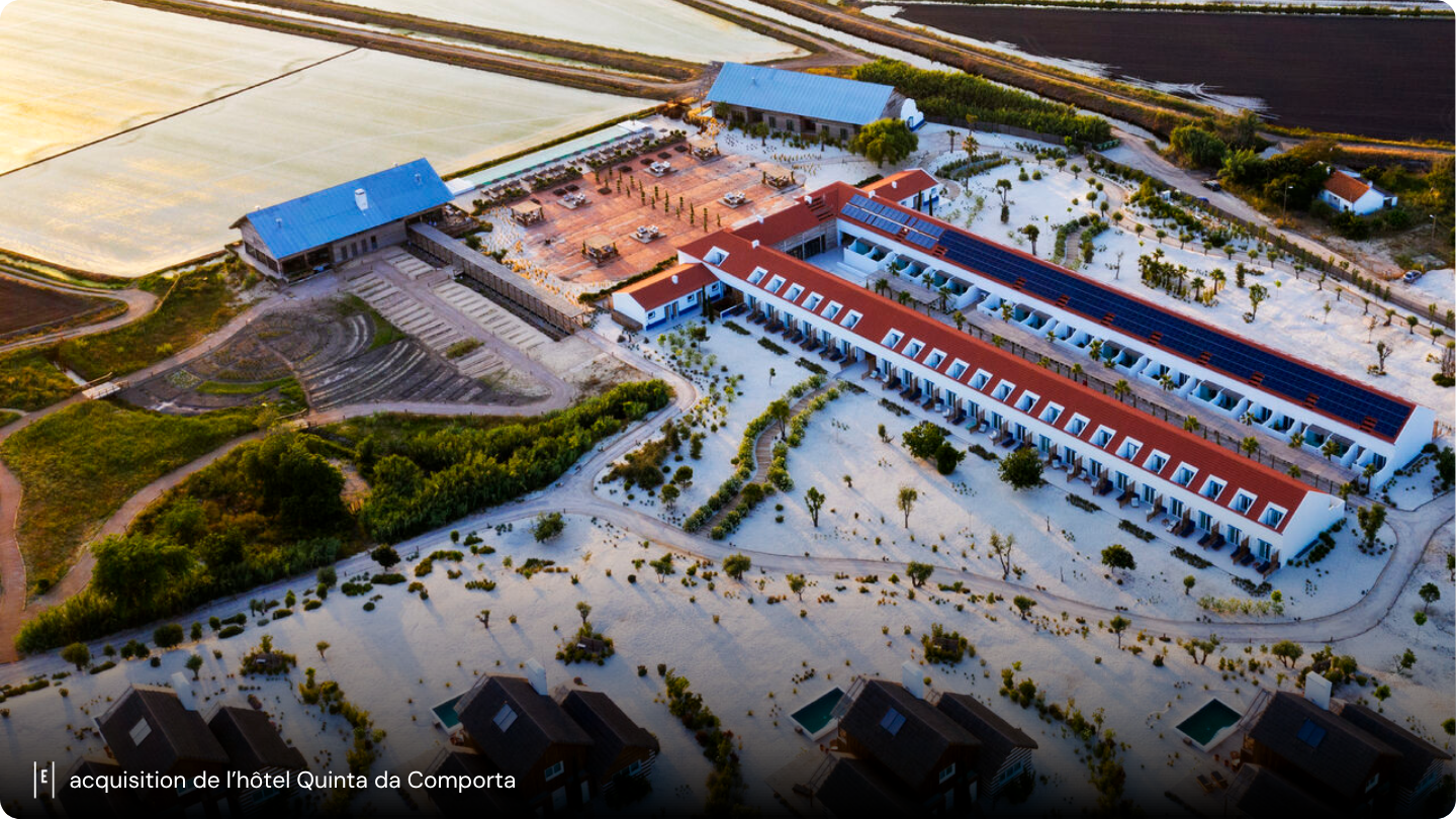 EXTENDAM annonce l’acquisition via une PME hôtelière des murs et du fonds de commerce de l’hôtel Quinta da Comporta, un resort 5* situé à proximité de Comporta, sur la côte Atlantique portugaise, au sud de Lisbonne. Elle constitue la deuxième acquisition conjointe des deux acteurs au Portugal, après l’hôtel Infante Sagres à Porto, et s’inscrit…