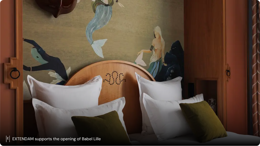 EXTENDAM, alongside the MyHotels group, supports the opening of Babel Lille, a new 71-room address located on Place des Reignaux, just steps from the Grand-Place and Vieux-Lille. Born from the restructuring and merger of two hotels, and designed by interior architect Chloé Nègre, the hotel embodies the ambition behind the Babel brand: promoting impact-driven hospitality…